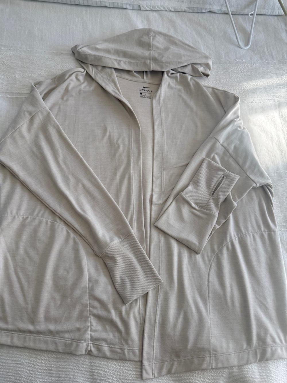 Nike Light Beige Hooded Dri-FIT Jacket